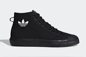 复古又暗黑！黑武士 adidas Nizza Hi 官图曝光图片