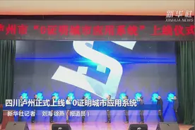 四川泸州正式上线“0证明城市应用系统”视频封面