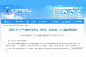 市教育局最新通知！青岛这些幼儿园厉害了图片