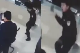 民警通宵办结案件后太开心被拍下尬舞一幕 舞姿魔性逗笑同事视频封面