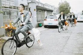 亲爱的，我骑自行车娶你回家图片