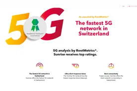 瑞士5G网络测试报告：华为助力Sunrise 5G全面领先图片