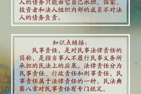 民法典·条文解析（第60条）｜关于法人的民事责任承担，民法典是怎么规定的图片