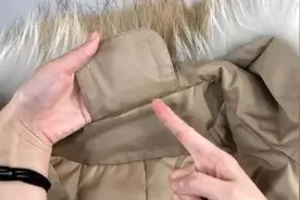 今天才知道，羽绒服领子上的这块布，还有这用处图片