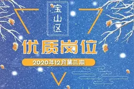 找工作的小伙伴看过来！宝山这些岗位招人啦图片