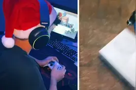 美国女子用锤子砸坏游戏机惩罚所有功课都不及格的表弟图片