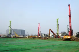 中国第二历史档案馆新馆项目基础工程开工，位于南京市秦淮区图片