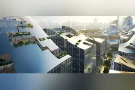 腾讯新总部设计图曝光：百余座大楼顶上都是光伏板！为何大佬都爱工商业光伏？图片