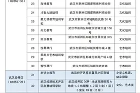 家长注意！武汉42家校外培训机构上“黑名单”图片