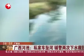 广西河池：私家车坠河  辅警两次下水救援视频封面