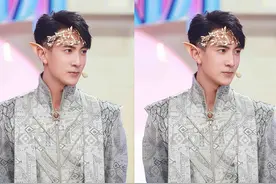 吴尊《快乐大本营》cos精灵王子惊艳亮相 玩游戏化身“推土机”图片