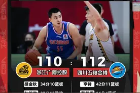 外援亨特独得42+11 CBA常规赛四川爆冷掀翻广厦图片