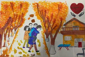 感恩的心！上课晕倒老师背着送医院，衢州高一女生画下当时场景致谢图片