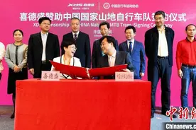 中国国家山地自行车队签约喜德盛图片