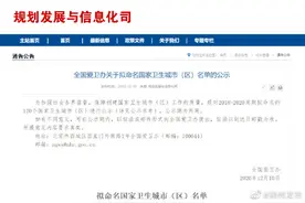 正在公示！湖北6地拟命名国家卫生城市（区），荆州2地在列图片
