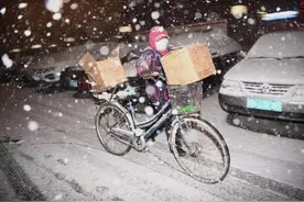 北京通州东部飘起了大雪图片
