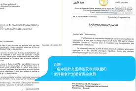 两万根银针、两封感谢信——这位中国针灸医师被联合国和非洲官员点赞图片