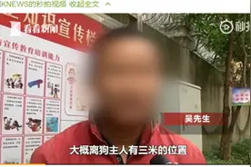未拴绳大型犬咬伤人 狗主人骑车就跑：它是畜生我管不了图片