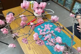 长春大四学生手工“蜡”梅网上走红 看小哥哥咋做滴图片