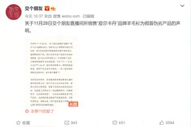 羊毛衫“翻车”，罗永浩承认带货直播间售假图片