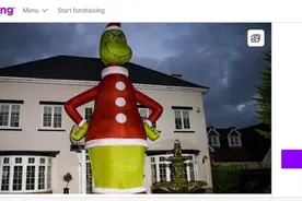 老爸下错单帮女儿买来10米高圣诞礼物引围观，参观请捐款一家靠它已募集17万善款图片