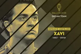 金球奖梦之队防守型中场投票明细：哈维426分，皮尔洛298分图片