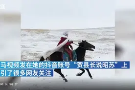 新疆一女副县长雪地策马视频爆红，直播收入破百万，怎么花？图片