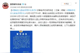 陕西渭南幼儿园老师用针扎孩子 涉事老师已被刑拘图片