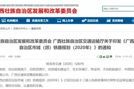 19条！这些市域（郊）铁路，广西安排上了图片