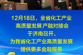 引金融活水，助动能转换！山东省化工产业高质量发展产融对接会在济南举办图片