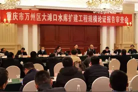 重庆市万州区大滩口水库扩建工程规模论证报告审查会议召开图片