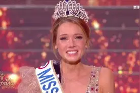 2021年度法国小姐出炉 诺曼底佳丽夺冠后喜极而泣图片