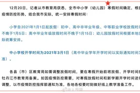 牡丹江中小学元旦起陆续放寒假 3月1日开学图片