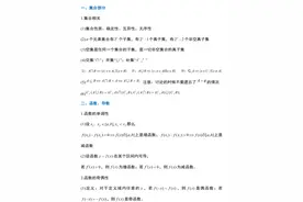 高中数学全章节核心知识点公式总结图片