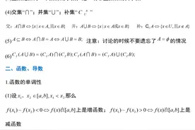 高中数学全章节核心知识点公式总结图片