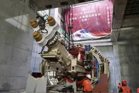 “珠江1号”来了！广州地铁十二号线首台盾构始发图片