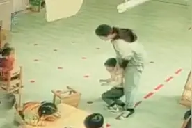 西安一男童被幼师推倒缝8针，教育局通报来了图片