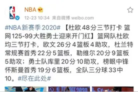 归来仍是王者！杜兰特：我跟从前没什么不同图片