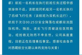 回应来了！西藏航空1名机长执飞降落后去世图片