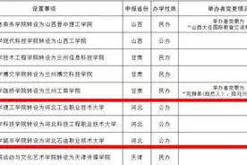 今日公示！河北这3所高校将改名图片