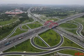 成都绕城高速光华互通立交将于27日零时正式通车，非遗到新会展车程缩至半小时内图片