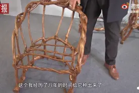 硬核！山东小伙用8年种出天然椅子，网友：一棵树一把椅，高手在民间图片