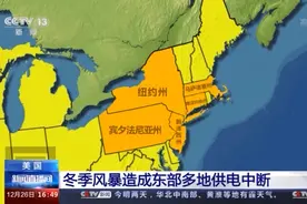 美国东部多地受冬季风暴影响供电中断 或停电长达两天图片