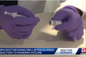 美国医生接种莫德纳疫苗后出现严重过敏，自称有食物过敏史图片