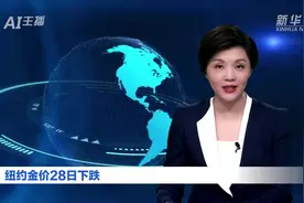 AI合成主播丨纽约金价28日下跌视频封面