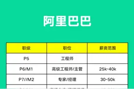 阿里、腾讯、字节、京东、美团、百度......薪资职级大比拼图片