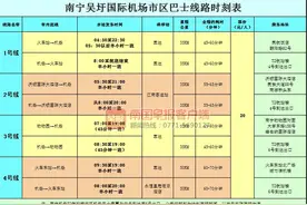 注意！南宁机场巴士1号线调整始发时刻，提前至4：50发班图片