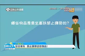 哪些物品乘坐高铁禁止携带？视频动画为你全方位科普视频封面