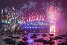 疫情之下，世界各地度过历来最寂静跨年图片