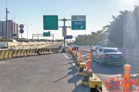 广州环城高速东圃立交黄埔大道西匝道终于开通图片